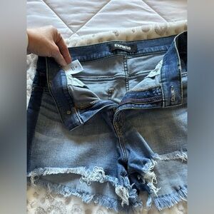 Cute and comfortable Express Jean shorts. Size 10.
